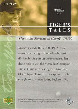 2001 Upper Deck - Tiger's Tales #TT21 Tiger Woods Back