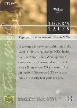 2001 Upper Deck - Tiger's Tales #TT28 Tiger Woods Back