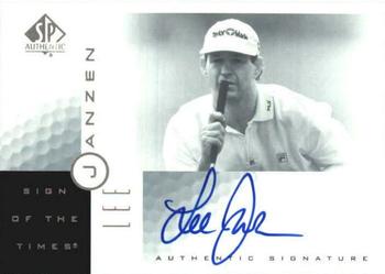 2001 SP Authentic - Sign of the Times #LJ Lee Janzen Front