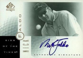 2001 SP Authentic - Sign of the Times #NF Nick Faldo Front