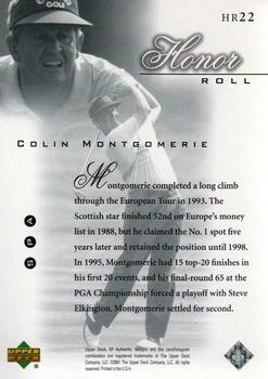 2001 SP Authentic - Honor Roll #HR22 Colin Montgomerie Back