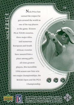 2001 Upper Deck - SP Authentic Preview #13 Nick Price Back