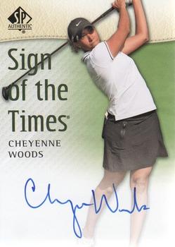 2014 SP Authentic - Sign of the Times #SOTT-CW Cheyenne Woods Front
