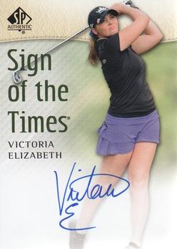 2014 SP Authentic - Sign of the Times #SOTT-VE Victoria Elizabeth Front