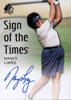 2014 SP Authentic - Sign of the Times #SOTT-NL Nancy Lopez Front