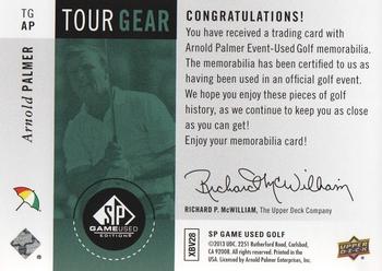 2014 SP Game Used - Tour Gear #TG-AP Arnold Palmer Back