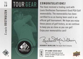 2014 SP Game Used - Tour Gear #TG-LO Louis Oosthuizen Back