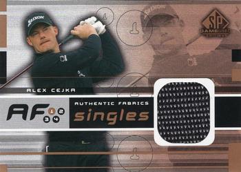 2003 SP Game Used - Authentic Fabrics Singles #AF-AC Alex Cejka Front