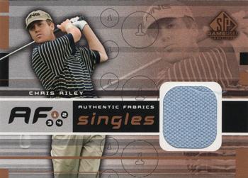 2003 SP Game Used - Authentic Fabrics Singles #AF-RI Chris Riley Front