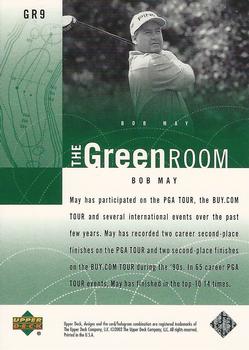 2002 Upper Deck - Green Room #GR9 Bob May Back