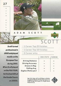 2002 Upper Deck - Silver #27 Adam Scott Back