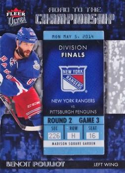 2014-15 Ultra - Road to the Championship #RTCNYR-BP Benoit Pouliot Front