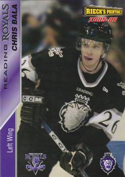 2005-06 Reading Royals (ECHL) #1 Chris Bala Front
