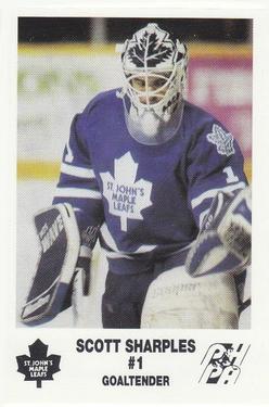 1992-93 St. John's Maple Leafs (AHL) #NNO Scott Sharples Front