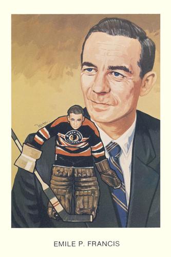 1983 Cartophilium Hockey Hall of Fame Postcards #I7 Emile Francis Front