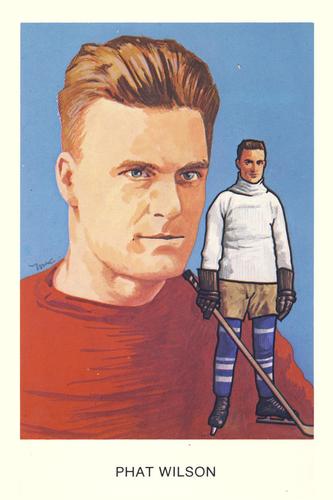 1983 Cartophilium Hockey Hall of Fame Postcards #J16 Phat Wilson Front