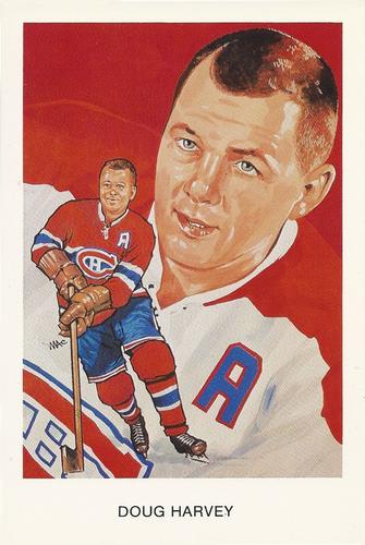 1983 Cartophilium Hockey Hall of Fame Postcards #O9 Doug Harvey Front