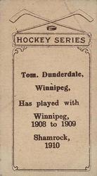 1910-11 Imperial Tobacco Hockey Series (C56) #14 Tom Dunderdale Back