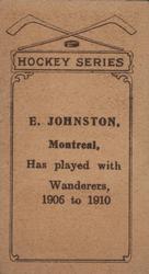 1910-11 Imperial Tobacco Hockey Series (C56) #30 Ernie Johnson Back