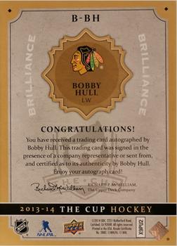 2013-14 Upper Deck The Cup - Brilliance #B-BH Bobby Hull Back