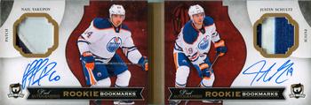 2013-14 Upper Deck The Cup - Rookie Bookmarks Dual Autographs #DAB-SY Justin Schultz / Nail Yakupov Back