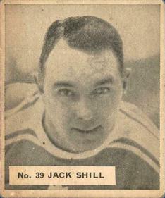 1937-38 World Wide Gum (V356) #39 Jack Shill Front