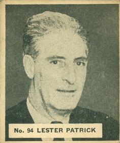 1937-38 World Wide Gum (V356) #94 Lester Patrick Front