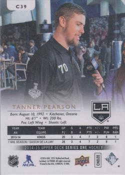 2014-15 Upper Deck - UD Canvas #C39 Tanner Pearson Back