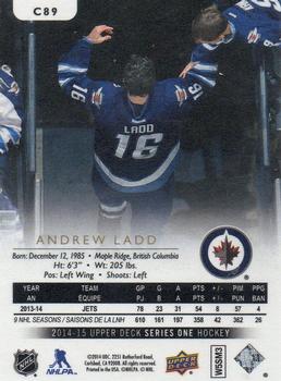 2014-15 Upper Deck - UD Canvas #C89 Andrew Ladd Back