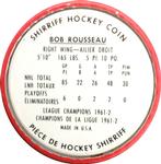 1962-63 Shirriff Coins #29 Bob Rousseau Back