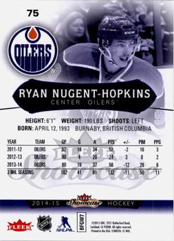 2014-15 Fleer Showcase #75 Ryan Nugent-Hopkins Back