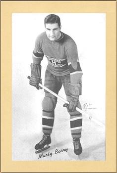 1934-43 Bee Hive Hockey Photos (Group 1) #NNO Marty Barry Front