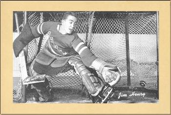 1934-43 Bee Hive Hockey Photos (Group 1) #NNO Jim Henry Front