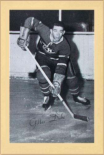 1944-64 Bee Hive Hockey Photos (Group 2) #NNO Gilles Dube Front