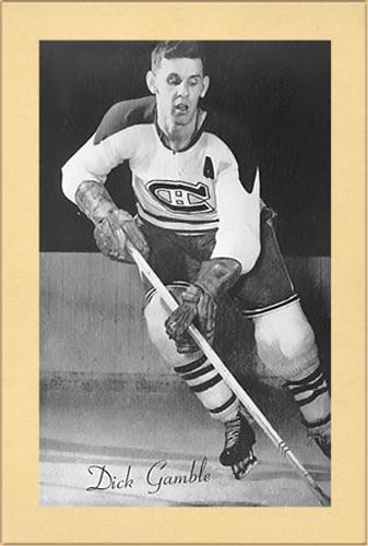1944-64 Bee Hive Hockey Photos (Group 2) #NNO Dick Gamble Front