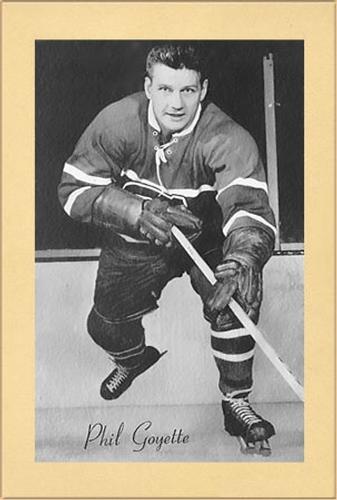 1944-64 Bee Hive Hockey Photos (Group 2) #NNO Phil Goyette Front