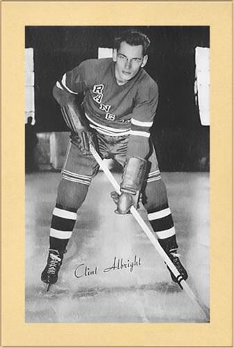1944-64 Bee Hive Hockey Photos (Group 2) #NNO Clint Albright Front
