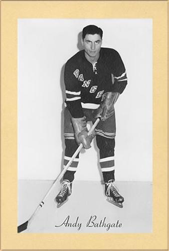 1944-64 Bee Hive Hockey Photos (Group 2) #NNO Andy Bathgate Front