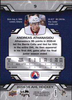 2014-15 Upper Deck AHL #9 Andreas Athanasiou Back