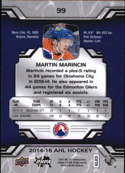 2014-15 Upper Deck AHL #99 Martin Marincin Back
