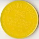 1961-62 Salada Coins #12 Bob Armstrong Back