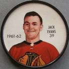 1961-62 Salada Coins #39 Jack Evans Front