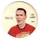 1961-62 Salada Coins #64 Leo Labine Front