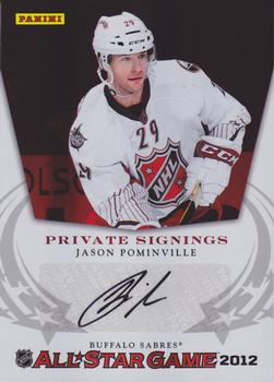 2011-12 Panini Private Signings All Star Game #JP Jason Pominville Front