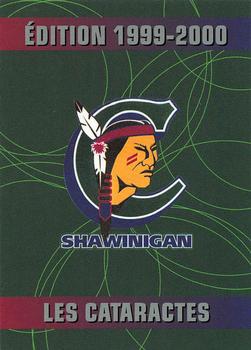 1999-00 Cartes, Timbres et Monnaies Sainte-Foy Shawinigan Cataractes (QMJHL) #NNO Shawinigan Cateractes Checklist Front