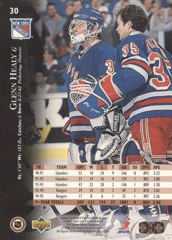 1995-96 Upper Deck - Electric Ice #30 Glenn Healy Back