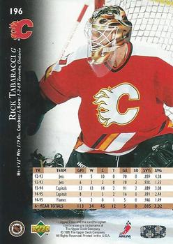 1995-96 Upper Deck - Electric Ice #196 Rick Tabaracci Back