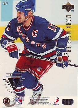 1995-96 Upper Deck - Electric Ice #217 Mark Messier Back