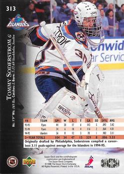 1995-96 Upper Deck - Electric Ice #313 Tommy Soderstrom Back
