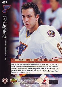 1995-96 Upper Deck - Electric Ice #477 Jamie Rivers Back